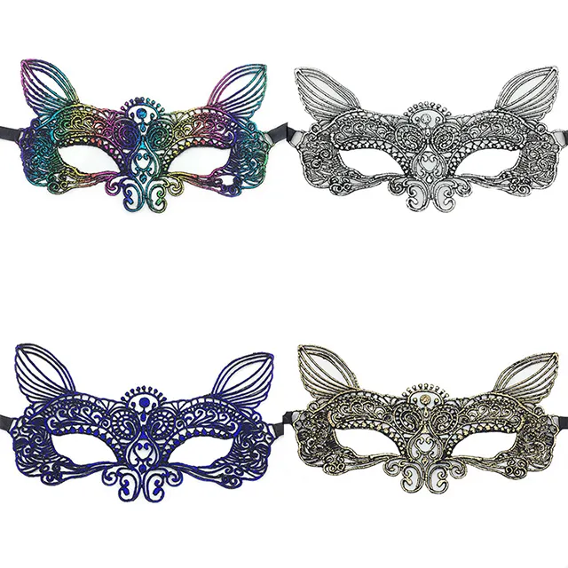 Masquerade Half Face Eye Mask Sexy Woman Lace Mask for Halloween Masquerade Carnival Party Costume Ball