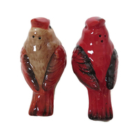 Ensemble d'ustensiles à condiments en céramique écologique de la marque LEIXIN, décorations de Noël en forme d'oiseaux cardinaux, salières et poivrières pour la cuisine