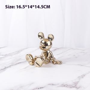 Modèle de poupée de dessin animé en résine de style nordique moderne de luxe léger <span class=keywords><strong>Mickey</strong></span> <span class=keywords><strong>Mouse</strong></span> Ornement écologique pour chambre de Noël - Product Image 6