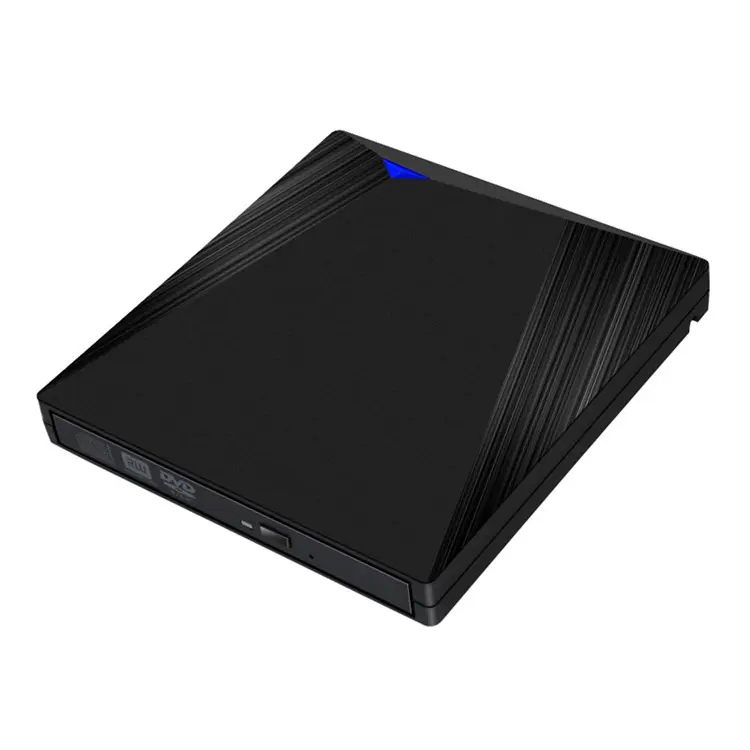 Unidad de DVD externa USB 3,0 de gran venta, unidades ópticas portátiles delgadas de DVD-R para computadora portátil de escritorio