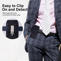 Étui de Téléphone en Cuir Véritable Imperméable de Sport en Gros, Pochette Holster avec Boucle de Ceinture, Sac Banane de Luxe pour Hommes iPhone 17 Pro Max