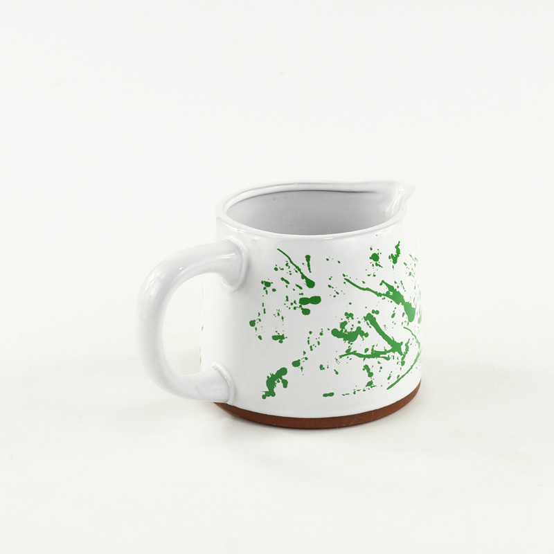 Moderne Printemps Série En Céramique grès cérame Imprimé Vert pot à Lait Pichet Crémier tasse