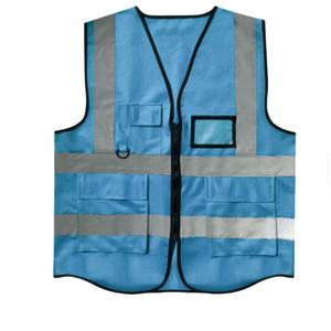 Factory Direct Customizable Safety Jacket Lightweight Polyester <b>Reflective</b> Multi-Pocket Work Vest Custom Logo for Industrial - Product Image 3