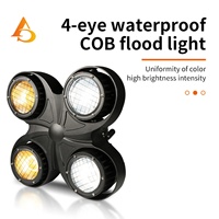 AICPOSE Blinders Étanche 4 Yeux Projecteur de Scène 4x100W DMX512 LED COB pour Public