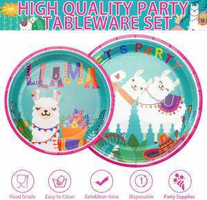 Disposal Paper <b>Plate</b> Pack Inches CMYK 9 Theme Party Decorations Birthday Holidays - Product Image 2