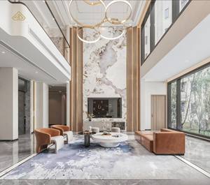 Conception de villa française minimaliste, rendus 3D mettant en application fidèlement les concepts de conception d'<span class=keywords><strong>espace</strong></span> - Product Image 1