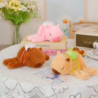 Peluche Fraise Tortue Capybara Peluche Jouets Capybara Bracelet Avec Sac À Dos