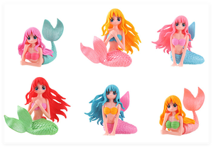 Concha sirena fishbowl cake topper figura de boda animal lindo figurita para Decoración - Product Image 6