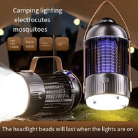 Lámpara para matar mosquitos 2026, repelente de mosquitos de descarga eléctrica para el hogar, lámpara para acampar en interiores y exteriores, repelente de mosquitos y moscas