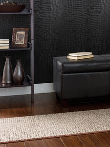 Papel Tapiz Decorativo Autoadhesivo, Fácil de Limpiar, Impermeable con Patrón Piel de Cocodrilo Negro, Papel Tapiz para el Hogar - Product Image 3