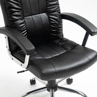 Espagne Canada marché haut-dossier noir en cuir reconstitué bureau exécutif ordinateur chaise de bureau noir chaise de bureau pour Boos Manager