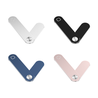 Support de téléphone magnétique pour ordinateur portable Clip interactif à double écran en aluminium réglable à 180 degrés avec tous les téléphones portables