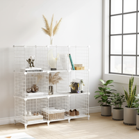 Étagère de rangement pliable en métal à quatre niveaux sans perçage, sur pied, en noir et blanc, pour le salon