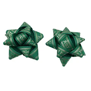E-magic Supplier pita Bintang poliester 196 warna, pita busur dengan pita dua sisi dicetak pita Grosgrain untuk bungkus hadiah Natal