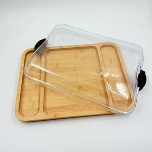 ถาดเสิร์ฟไม้ไผ่ 44.5x31.5 ซม. หลายช่อง สำหรับร้านอาหาร พร้อมฝาปิด - Product Image 1