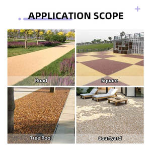 공장 도매 수지 깔린 돌 야외 차도 산책로 광장 안뜰 에폭시 수지 세척 돌 바닥 접착제 - Product Image 5