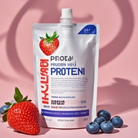 Sac de liquide en aluminium en plastique PET écologique personnalisé 250ml 200ml 100ml pochette de jus de fruits à bec pour enfants avec bouchon pour emballage