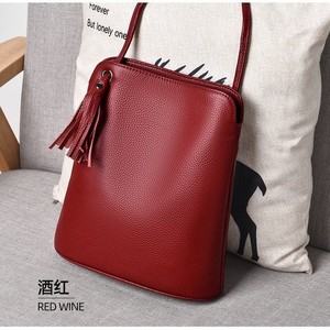 Sac bandoulière décontracté haut de gamme en cuir véritable pour femme, sacoche de téléphone portable en cuir de vachette pleine fleur, passe-partout - Product Image 3