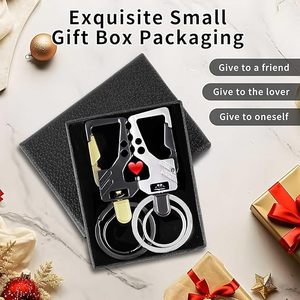 Bottle Zinc Alloy High End Model Key Chain Heavy Duty Keychain Carabiner Bottle Opener Anti Keyring Tracker for Men Women - Product Image 2