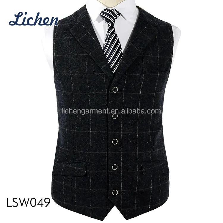 High quality OEM ODM multicolor floral gray suit vest for men suit