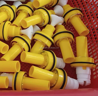 Support d'électrode rond X1 jaune et blanc, assemblage complet pour pistolet de revêtement en poudre PEM-X1