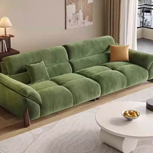 Bilido sofá de tela Italiana Moderna sala de estar simple combinación sofá estilo retro tecnología sofá de tela conjunto de muebles - Product Image 5