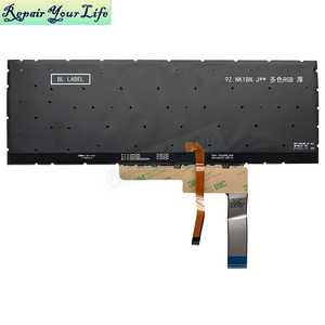Clavier d'ordinateur portable rétroéclairé RVB 16 broches UI US pour MSI Katana GF66 <span class=keywords><strong>GF76</strong></span> MS-17L1 MS-1582 1581 MSI Cyborg 15 A12VF A12VE A13VF MS-15K1 - Product Image 4