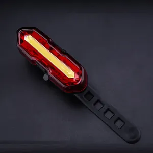 Lampu Belakang Sepeda LED Intensitas Tinggi USB, Lampu Ekor Sepeda Isi Ulang Daya USB, Lampu Sepeda Jalan Ultra Terang, Aksesori LED Intensitas Tinggi Merah