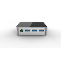 Ops-mini pc de escritorio, ordenador de sobremesa Sin ventilador, Windows 10/11/linux, 8 GB de RAM, SSD de 128g, tamaño pequeño, Delgado, de bolsillo