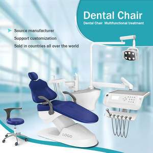 Fauteuil dentaire Hori électrique réglable en hauteur avec crachoir intégré vert clair pour cliniques dentaires - Product Image 5