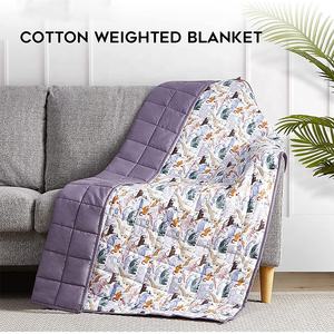 Manta Estampada al por Mayor con Diseños de <span class=keywords><strong>Flores</strong></span> y Animales, 100% Algodón Orgánico de Bambú, Manta con Peso, Cuentas de Vidrio No Tóxicas - Product Image 2