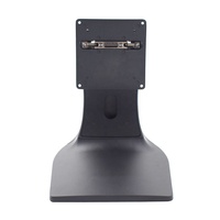 Support de bureau double écran tactile en alliage d'aluminium durable et stable pour point de vente, avec câbles dissimulés, noir, en stock