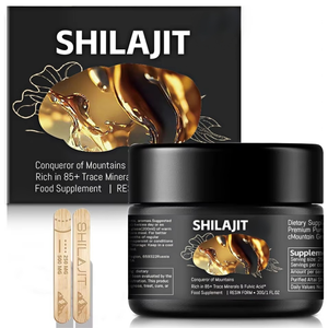 Resina de Shilajit Pura de <span class=keywords><strong>Altai</strong></span> OEM, 50g, 250mg por Porción, Rica en Ácido Fúlvico y Más de 85 Minerales Traza, Suplemento Alimenticio Herbal Diario - Product Image 1