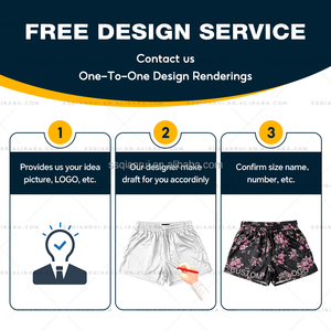 Chất lượng cao thăng hoa in quần short nam giới với hoa hướng dương Mẫu phòng tập thể dục <span class=keywords><strong>Polyester</strong></span> quần short tùy chỉnh Quần short lưới hai lớp - Product Image 4