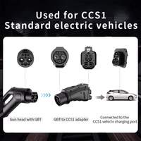 Nouvel adaptateur de charge CA GB T vers CCS1 300A Max 1000V pour Tesla Polestar 2 pour XC40 Stations publiques chinoises pour véhicules électriques IP65