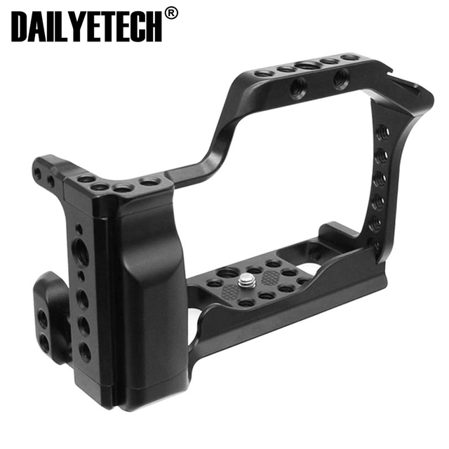 Portable Camera Cage Multi-Functional Aluminum Alloy Photography Accessories Compatible for Canon EOS-M50/M5 Camera