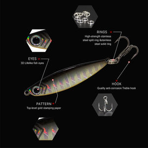 TBE7 Entice Leurre Entice Triple-chrome Placage Casting Jig Chrome Leurres De <span class=keywords><strong>Pêche</strong></span> XinV Meilleure Vente Métal Argent Jig Jigs Leurre - Product Image 4