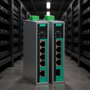 Moxa EDS-G205A-4PoE Gigabit <b>PoE</b> Unmanaged <b>Switch</b> 5 Port Industrial Ethernet <b>Switch</b> - Product Image 3