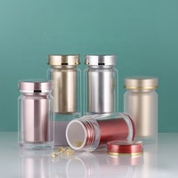 Emballage de bouteille de capsule de pilule médicale en plastique 180ml PS coloré de luxe en gros avec joint et bouchon de sécurité pour enfants
