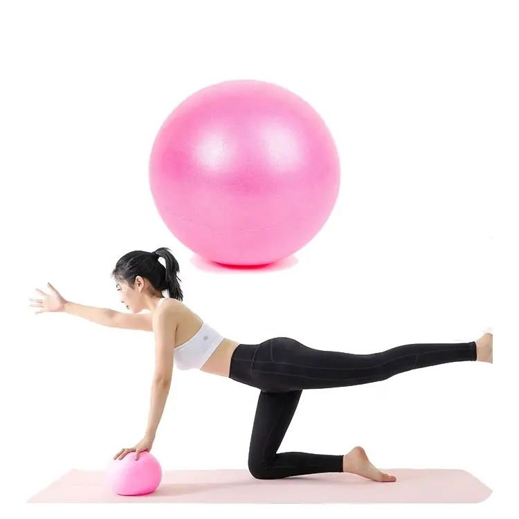 9 Inch Exercise Pilates Ball Yoga Ball for Yoga Stability Barre Training Stretching Physical Posture Trai