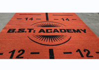 UNI DIY Logo En Gros Coloré Sports Gazon Gym Artificielle Sprint Piste Gazon Rouleaux Tapis D'herbe