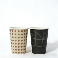 Gobelets en papier à paroi simple pour usage en restaurant, fabrication soignée, design personnalisé, sélection de plusieurs tailles, gobelets jetables personnalisés pour boissons