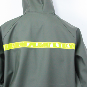 High Quality Warm Pvc Military Green Winter Women Flame Retardant <b>Hooded</b> <b>Raincoat</b> Suit - Product Image 2