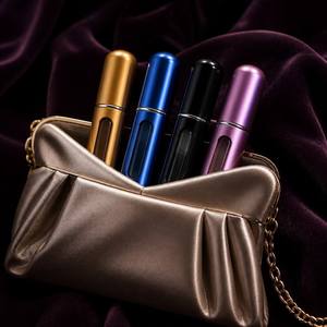 Compact Perfume Atomizer with Viewing Window and <b>Slim</b> Shape for Evening Clutch and <b>Purse</b> Carry - Product Image 1