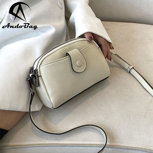 Sacs à bandoulière AndoBag pour femmes, en cuir de vache véritable, grande capacité, petit sac carré, sac à main tendance 88-160 - Product Image 1