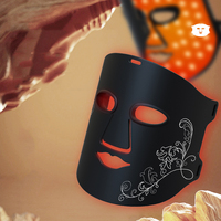Masque facial de luminothérapie à lumière rouge à 7 couleurs, masque de luminothérapie LED infrarouge proche, masque de luminothérapie rouge pour le visage, vente en gros d'usine