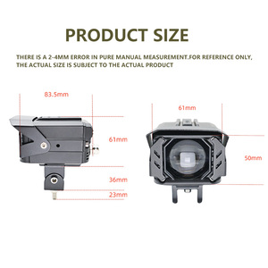 IDISON MT5 2.5 pouces Billed double lumière rouge démon oeil projecteur moto projecteur lentille 35W 45W 6000K phare de voiture pour camion - Product Image 3
