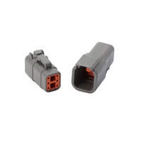 Connecteur automobile Deutsch étanche série DTM 2 3 4 6 8 12 broches 12-14AWG avec contacts estampés mâle/femelle