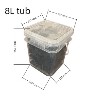 Clip de fixation moderne en <span class=keywords><strong>PVC</strong></span> étanche pour terrasse, espacement pour revêtement de <span class=keywords><strong>sol</strong></span> composite extérieur, fixation dissimulée pour terrasse, accessoires de terrasse - Product Image 4