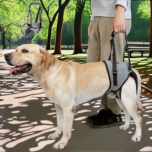 Modern Orta Büyük Boy Köpek Askısı Çevre Dostu Polyester XL Yaşlı, Yaralı, Artritli, Engelli Köpekleri Kaldırma Destek Yeleği Ayarlanabilir - Product Image 2